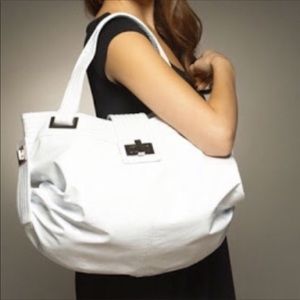 Kooba TOTE BAG white leather